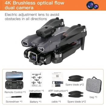 F823+Drone+Brushless+dual+Camera+4K+Optical+flow+Anti+Tabrak+-+BLACK+1+Batt